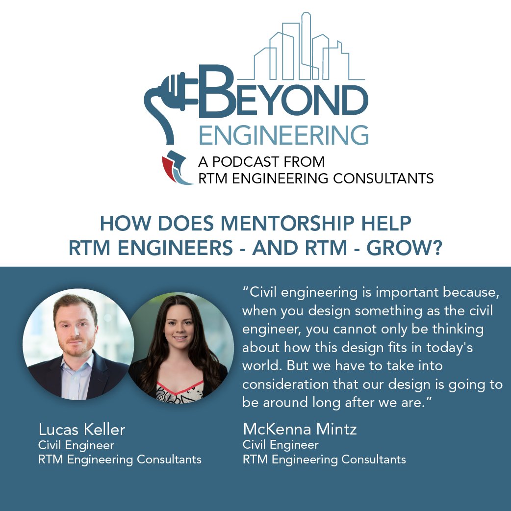 RTM_ENG's tweet image. Luke Keller and McKenna Mintz, both civil engineers at RTM discuss some of their favorite aspects of this engineering field, and how purposeful design can improve the world around us. Listen here: hubs.ly/Q02brRsc0
#RTMengineering #beyondengineering #civilengineering