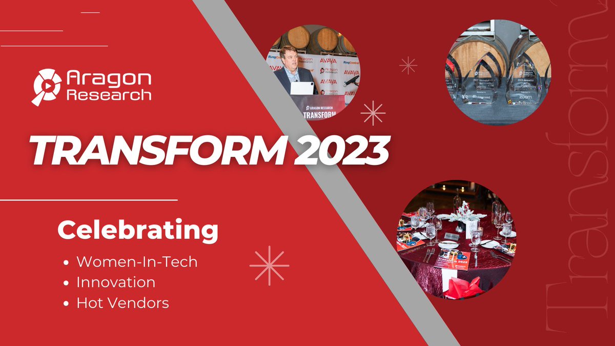AragonResearch1's tweet photo. #Transform23 IS HERE! ✨
Today, we will be kicking off the event at 10 AM PT to celebrate our 13th Annual Holiday Party, #Transform23!
Catch our expert guest panelists, Aragon Research analysts, & 2023 #HotVendor winners ⏩: https://t.co/lEG3W0YAlf https://t.co/9ne2fk7ytN