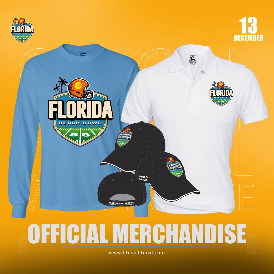 Head to flbeachbowl.com and suit up for the big game with your official Florida Beach Bowl gear. Click to shop the collection! 

#Ourcollection #Floridabeachbowl #HBCU