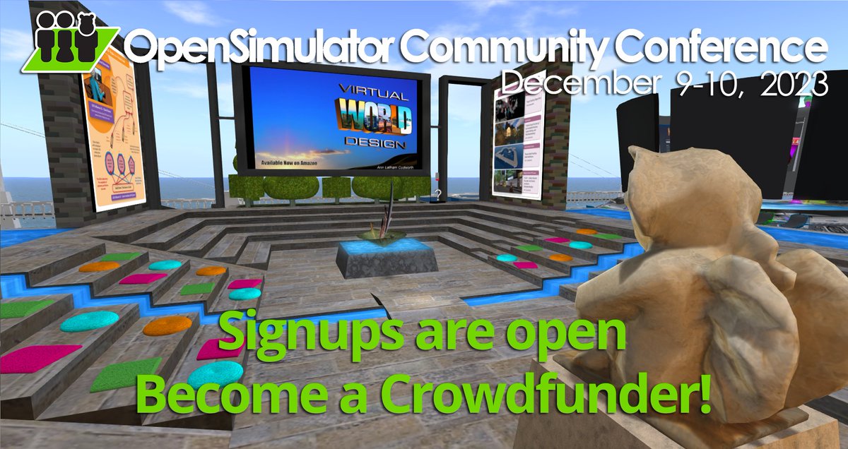 opensimcc's tweet photo. Only a couple more days until #OSCC23 Kicksoff! Here's a quick overview of all the sessions!
https://t.co/HIfnNoAq2C
Register here:
https://t.co/BXL7fKYE9r
Be a crowdfunder like Annabelle Fanshaw
#metaverse #oscc #opensource #virtualworlds https://t.co/RISULrc7KX