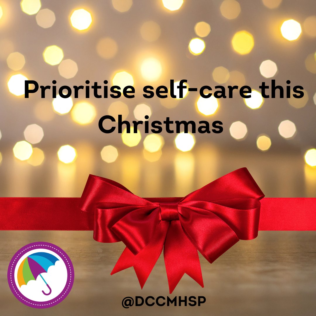 🎄 Embrace the holiday spirit and make sure your wellbeing is top your list this Christmas! 

Try taking a moment each day to check in with yourself each day, you matter too. 

#SelfCareChristmas @DCHStrust
mind.org.uk/information-su…