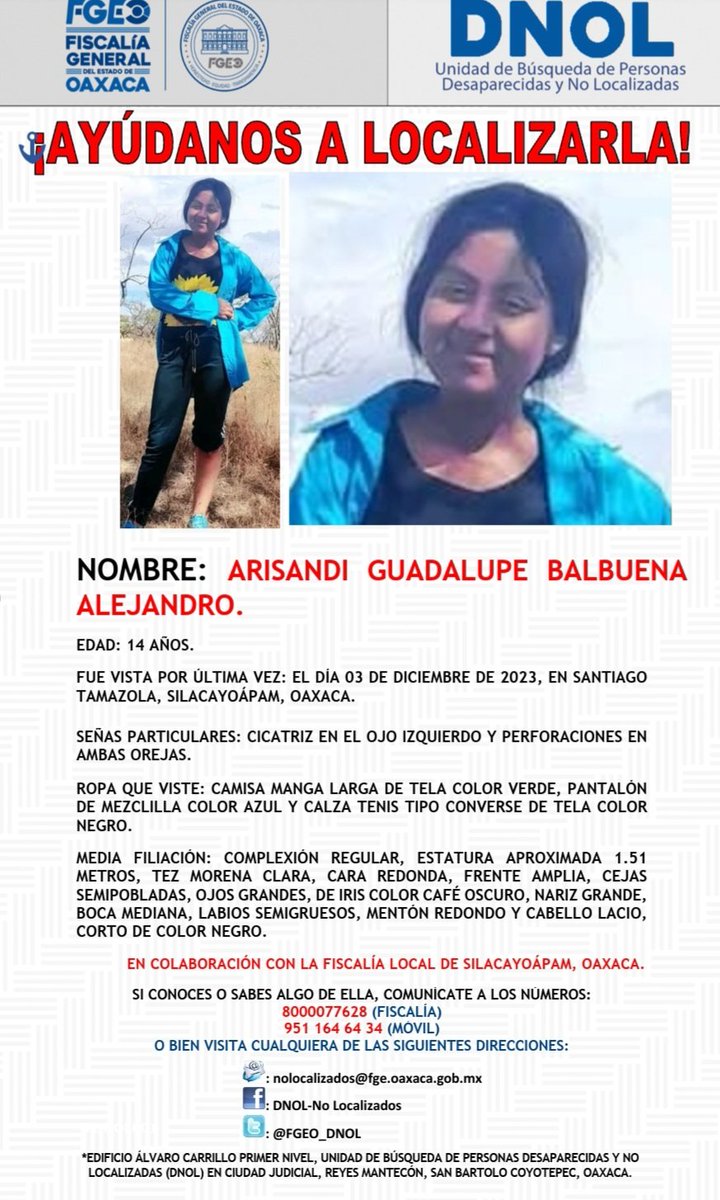 Unidad de Búsqueda de Personas No Localizadas tweet media