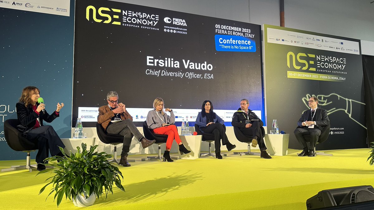 “When a child looks through a telescope, discovering the wonders of space, it is often a transformative moment in the worldview of that child, which we need to cherish” says @esa’s @ersiliascarpett at #NSE2023