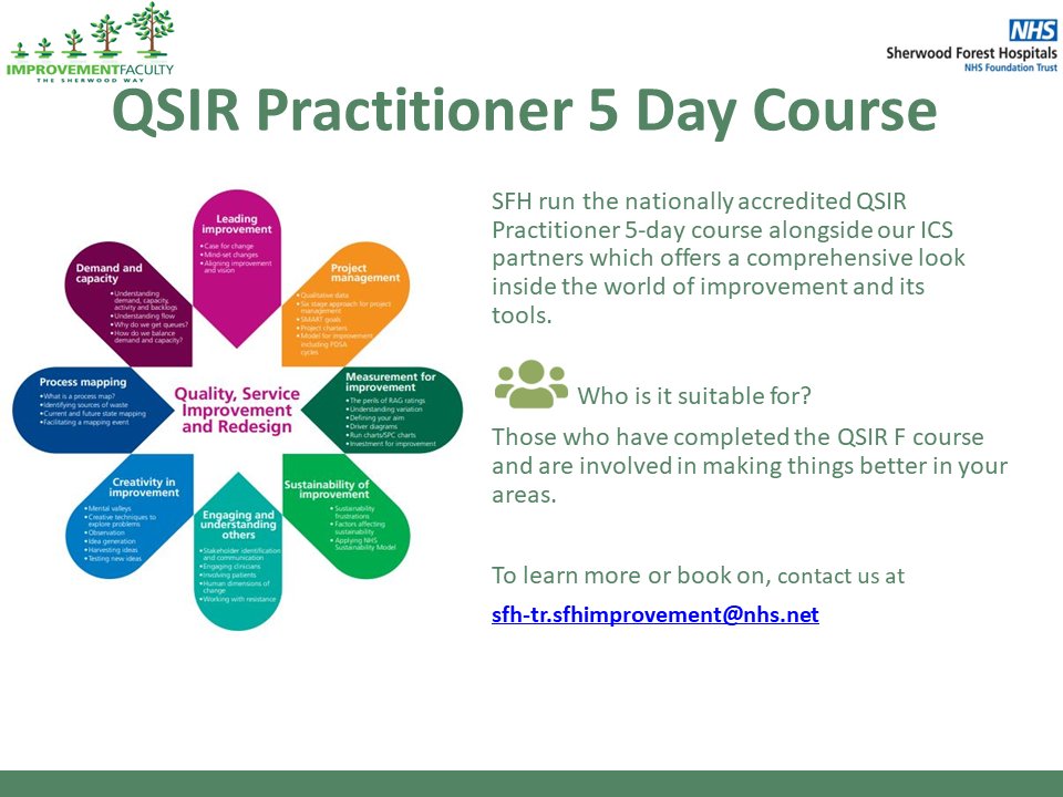 Sherwood Forest Hospitals Improvement Faculty tweet media