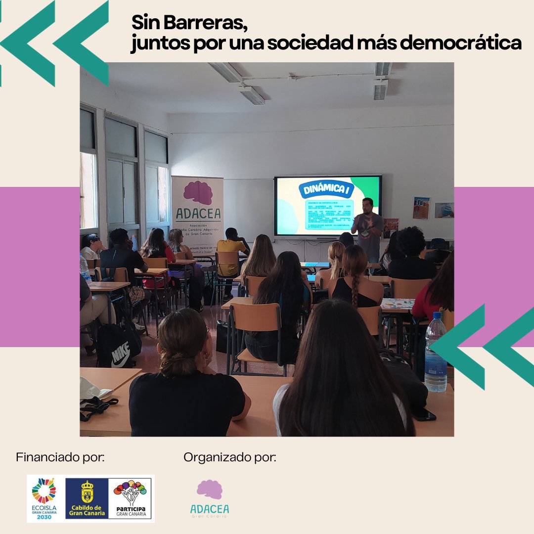 AdaceaGC's tweet image. PROYECTO SIN BARRERAS 🙌

Gracias al alumnado del ciclo medio de Técnicas en Atención a Personas en Situación de Dependencia del IES Schamann 😁