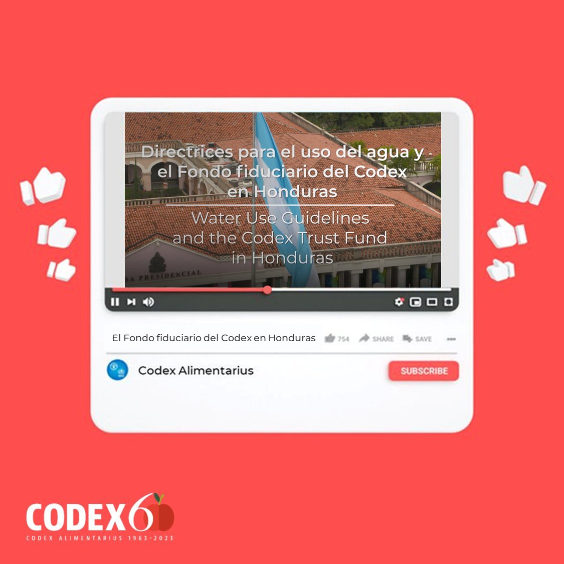 FAOWHOCodex's tweet photo. ๐บ | Watch a #CodexTrustFund success story video from @CodexHonduras ๐ญ๐ณ on their leading role in development of newly adopted international guidelines on use and reuse of water in food production.
โโน๏ธโก๏ธ https://t.co/lInV4UIAs7
#FoodSafety | #Codex https://t.co/ADVXpIoibH
