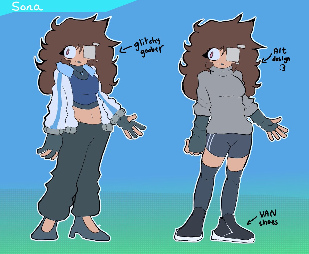 _SystemCrash011's tweet image. [New pinned &amp;gt;:3c]
Sona ref sheet 

Made by @SkullCircuit 
Thanks sis :3