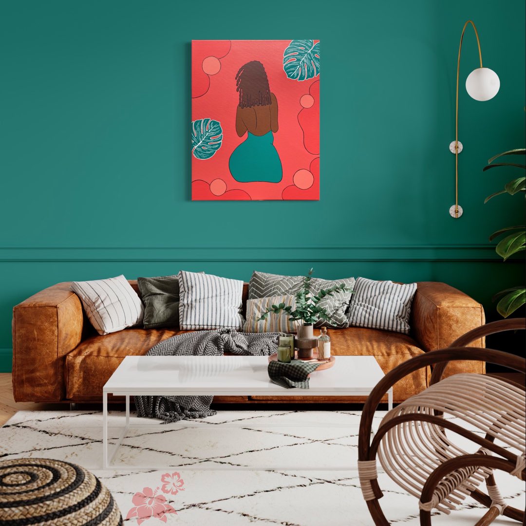 marvirya's tweet photo. Tropical Melanin✨🌺🤎
•
“16 x 24”
•
•
#melanin #blackwomen #blackgoddess  #lineart #minimalist #goddesslocs #silhouette #art #artist #canvas #Marvīrya #handpainted #creation #handmade https://t.co/4KgJnHrTnM