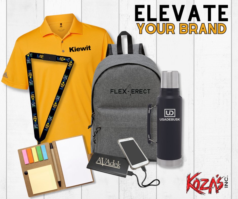 KozasInc's tweet photo. Let Team Koza's help elevate your brand with custom products ⬆
#kozasinc #onestopshop #inhouse #laserengraving #embroidery #customproducts #promotionalproducts #screenprinting #art #design #promotionalitems #uniformprograms #licensedproducts #onlinestores #safetyincentives https://t.co/I4ShvozaH6