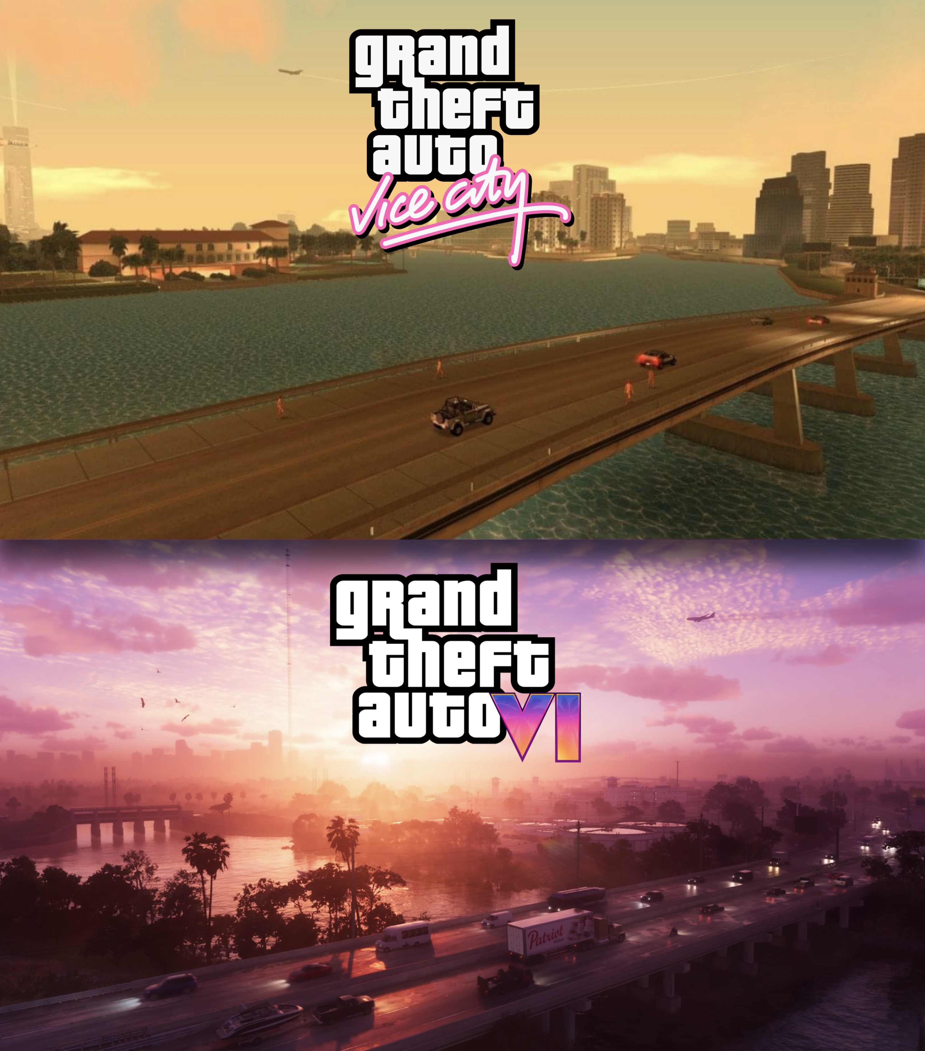 GTA 6 Trailer Countdown ⏳ on X: GTA Vice City (2002) and GTA 6 (2023). 21  years apart.  / X