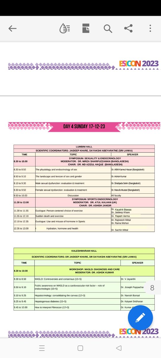 Kaushik42449631's tweet image. Join us . . . 
1. Pseudomalabsorption of Levothyroxine 
2.Remogliflozoin : The Indian SGLT2i 
3. Parson-centered choice of Exercise 

#ESICON #SAFESCON #2023
@SAFES_endocrine @IndiaESI @monty_doc