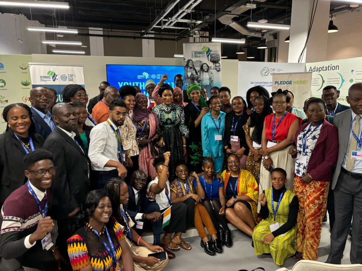 Generous support by @undpsouthsudan and @bartelafric to have South Sudanese youth participate at the African youth engagement dialogue at #COP28 Dubai Expo City by @afriwocc_ and @UNDPAfrica @DwatukaNgoni