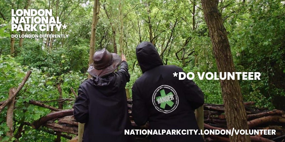 Today is #WorldVolunteeringDay! If you've been looking for ways to get involved with your local eco movement, here's your chance. Sign up to #volunteer with #LondonNationalParkCity at nationalparkcity.london/volunteer.
