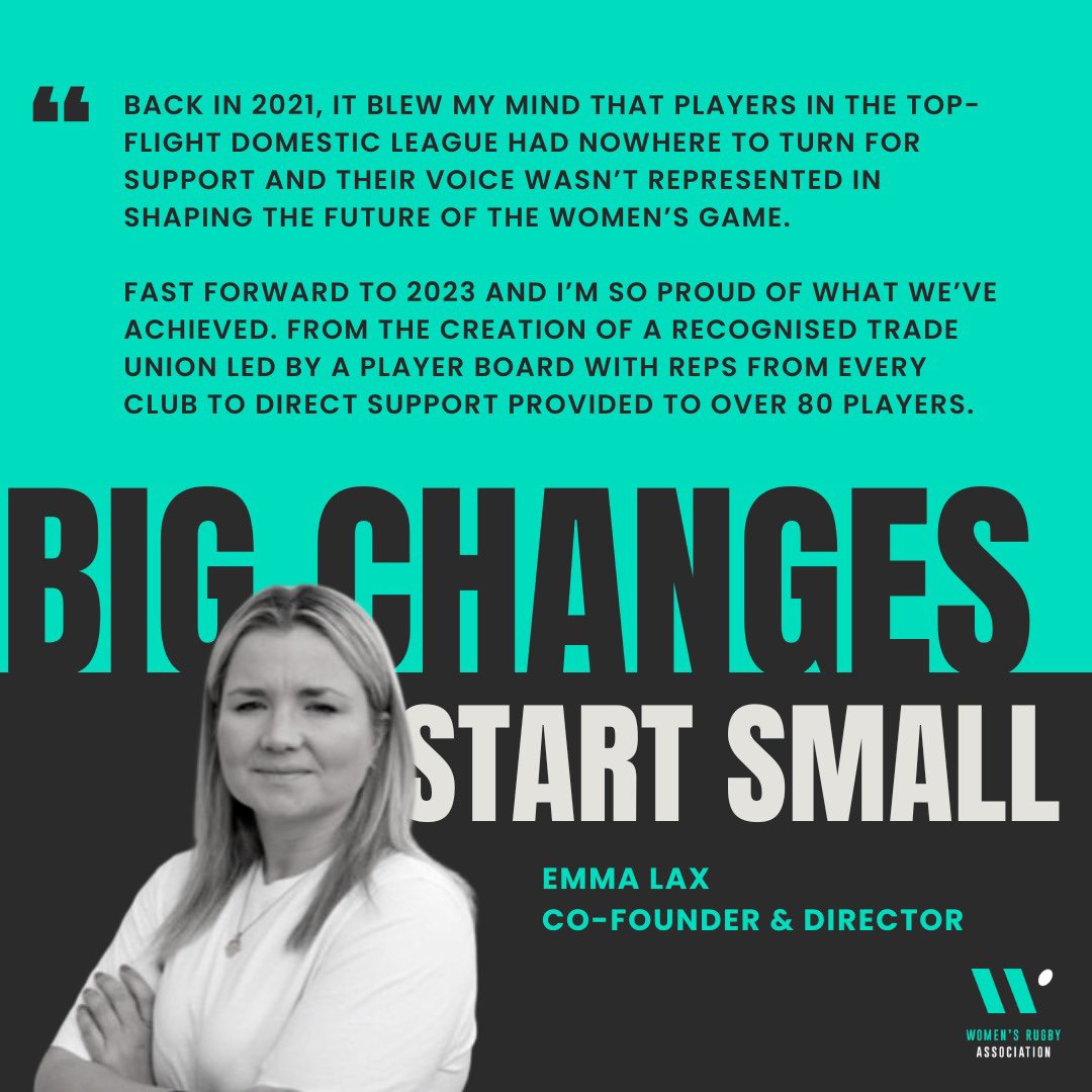 💬 Here’s why the WRA exists; directly from Co-Founder and Director @emmajanelax. 💥 Where there’s a will (or a steely determination to make change), there is a way! If you play in @thepwr you can join the WRA for as little as £5 for the season. You’ll be in good company.
