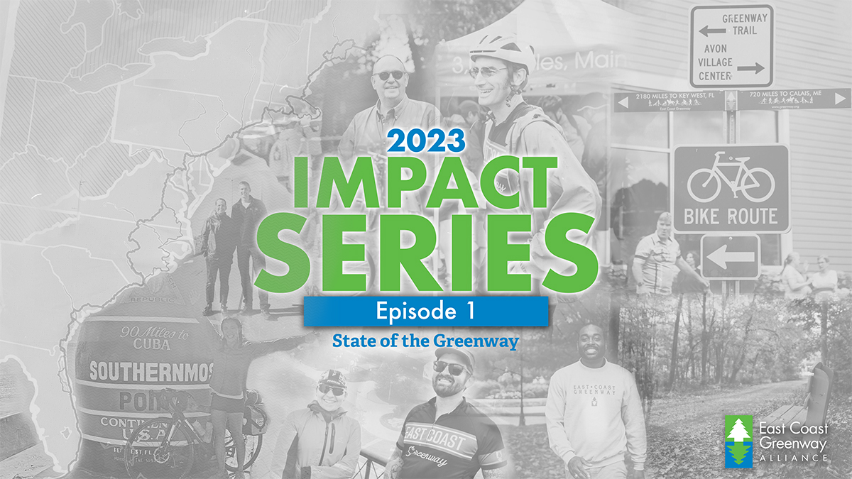 🚨 Episode 1 of the East Coast Greenway Alliance's annual Impact Series is live now! 🚨

Hear from our team about the State of the Greenway in 2023 and a look ahead to what's next in 2024.

Watch: greenway.org/impactseries