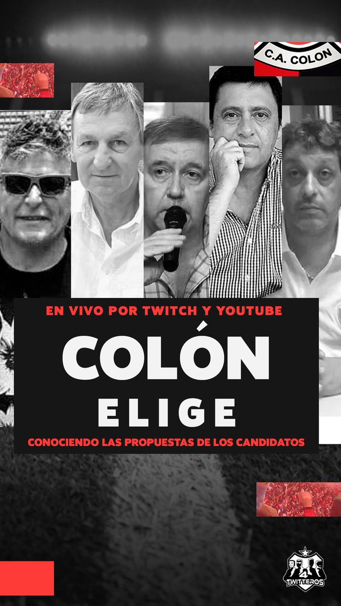 🔴⚫️ 🗳️ Los socios y socias de Colón tienen la responsabilidad de votar y elegir al próximo presidente.
🚨Fechas: Miércoles 6, Jueves 7, Lunes 11, Martes 12, Miércoles 13.
⏳Horario: 22:00
➡️ Lo vas a poder ver en nuestro canal de Twitch y en el canal de YouTube de FAMATV