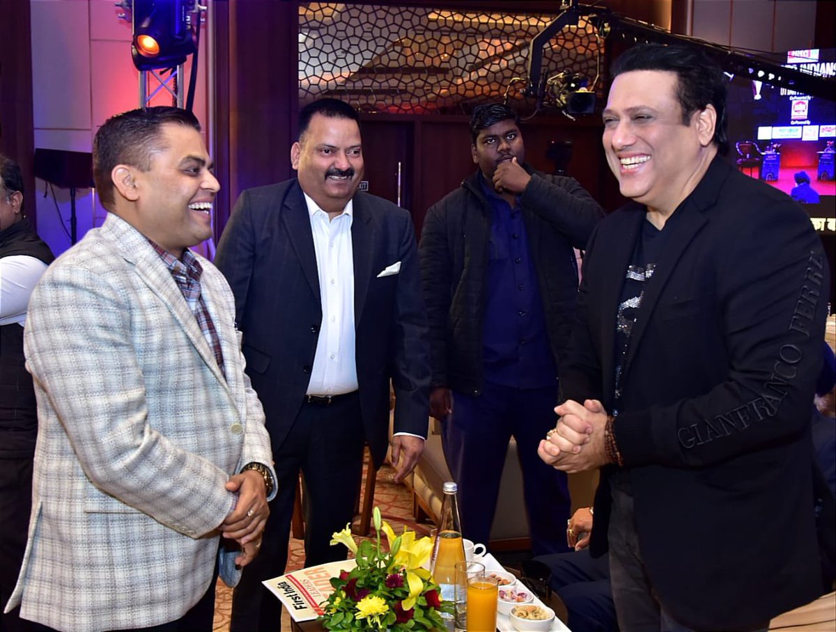 sunilverma_ias's tweet photo. It was lifetime oppertunity to meet my evergreen Hero #Govinda at Super Indians Conclave, Lucknow by @Bharat24

Govinda 
📸 Watch this video on Facebook
https://t.co/i77SiAKKt6 https://t.co/9AGmSYh5H3