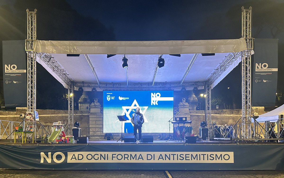 romaebraica's tweet photo. Oggi ore 19:00, Piazza del Popolo per dire No all’antisemitismo e No al terrorismo https://t.co/kALT5qZGew