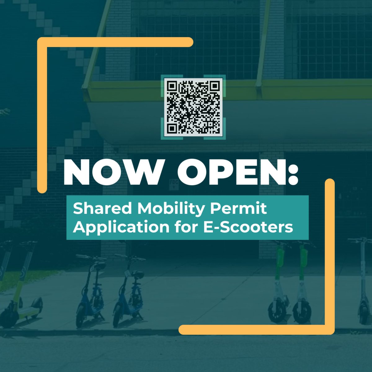 🛴 Exciting News for Mobility Enthusiasts! 🌟 The 2024 Shared Mobility Permit Application for E-Scooters in Detroit is OPEN! 📣🗓️ Applications due by Feb 2, 2024. 🚀 🔗 How to Apply: bit.ly/47JIir6