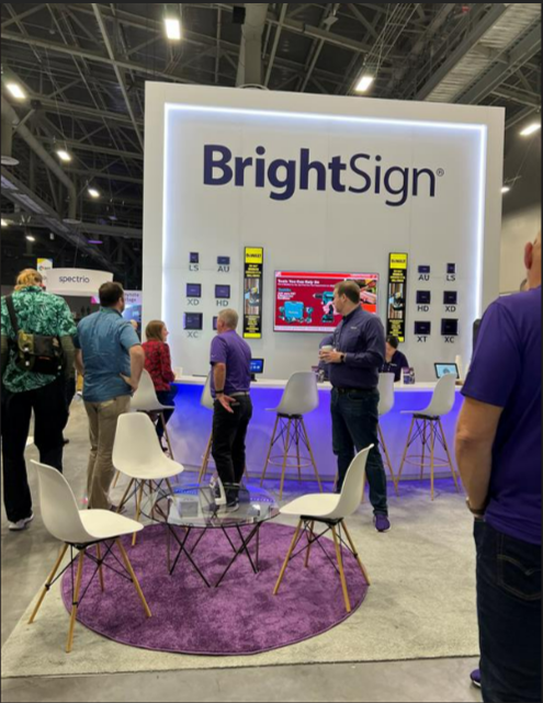 AVNationTV's tweet photo. Day 1 at #DSE2023 ! Explore the future of #DigitalSignage with Tim, Frank Pisano, and Tom Milner. From Origin Acoustics Pro's amplifier demo to PIXREAL LED, Sony Virtual Production, Videri canvas, Maxhub tools, and Brightsign innovations. #avtweeps #AVnews #DSEShow #LDI2023 https://t.co/Joc0yyz6iD