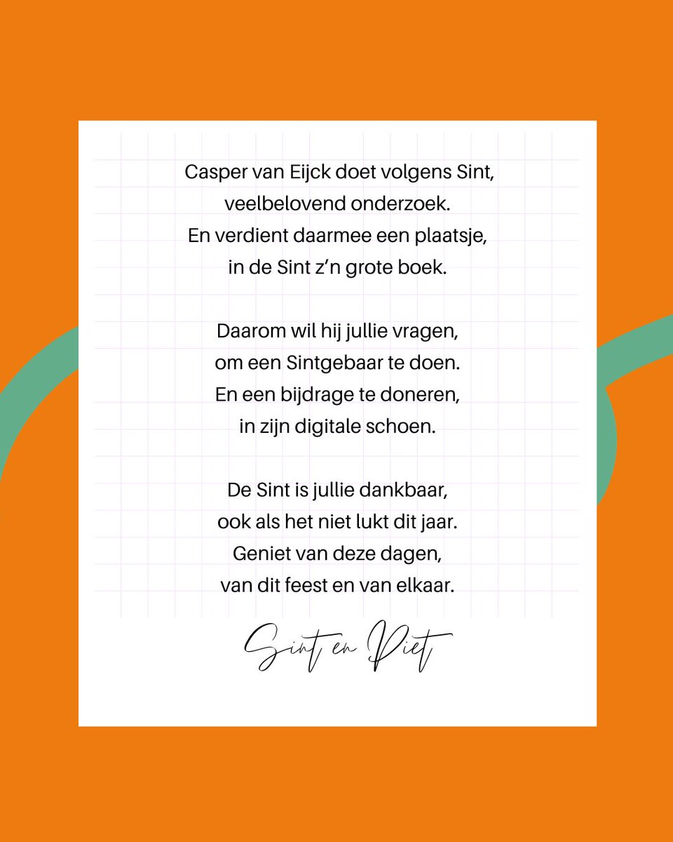 SupCasper's tweet image. 𝘿𝙚 𝙎𝙞𝙣𝙩 𝙞𝙨 𝙟𝙪𝙡𝙡𝙞𝙚 𝙙𝙖𝙣𝙠𝙗𝙖𝙖𝙧, 𝙤𝙤𝙠 𝙖𝙡𝙨 𝙝𝙚𝙩 𝙣𝙞𝙚𝙩 𝙡𝙪𝙠𝙩 𝙙𝙞𝙩 𝙟𝙖𝙖𝙧. 𝙂𝙚𝙣𝙞𝙚𝙩 𝙫𝙖𝙣 𝙙𝙚𝙯𝙚 𝙙𝙖𝙜𝙚𝙣, 𝙫𝙖𝙣 𝙙𝙞𝙩 𝙛𝙚𝙚𝙨𝙩 𝙚𝙣 𝙫𝙖𝙣 𝙚𝙡𝙠𝙖𝙖𝙧.❤️🎁 Doneren kan via 👉 srln.nl/b1x1q #FijneSinterklaas #SupportCasper