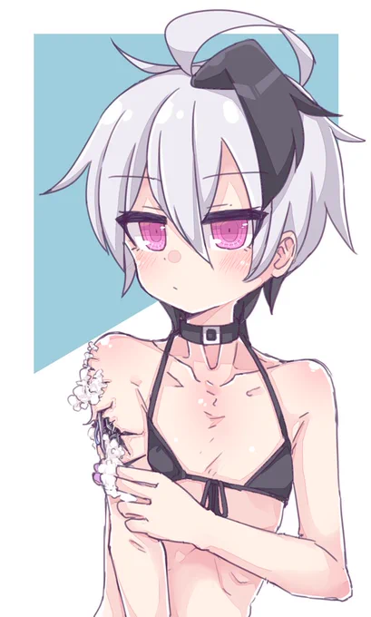 メカバレ写真集の撮影したあとにナノマシンで補修する花ちゃん #毎月6日はflower描こう