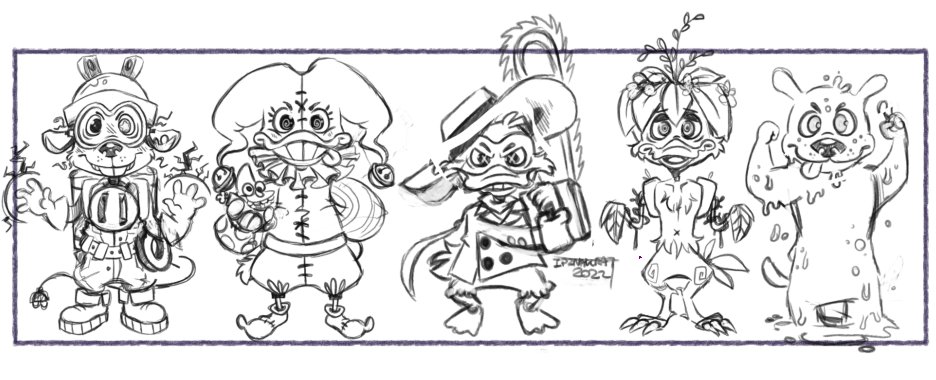 IdznakRat's tweet photo. HOLY COW-! I totally forgot about this sketch. Would anyone be interested in seeing me finish this? (Was thinking I could make it a t-shirt design or somethin but I'm not sure lol) #darkwingduck #thefearsomefive https://t.co/5aXiOAQn3n