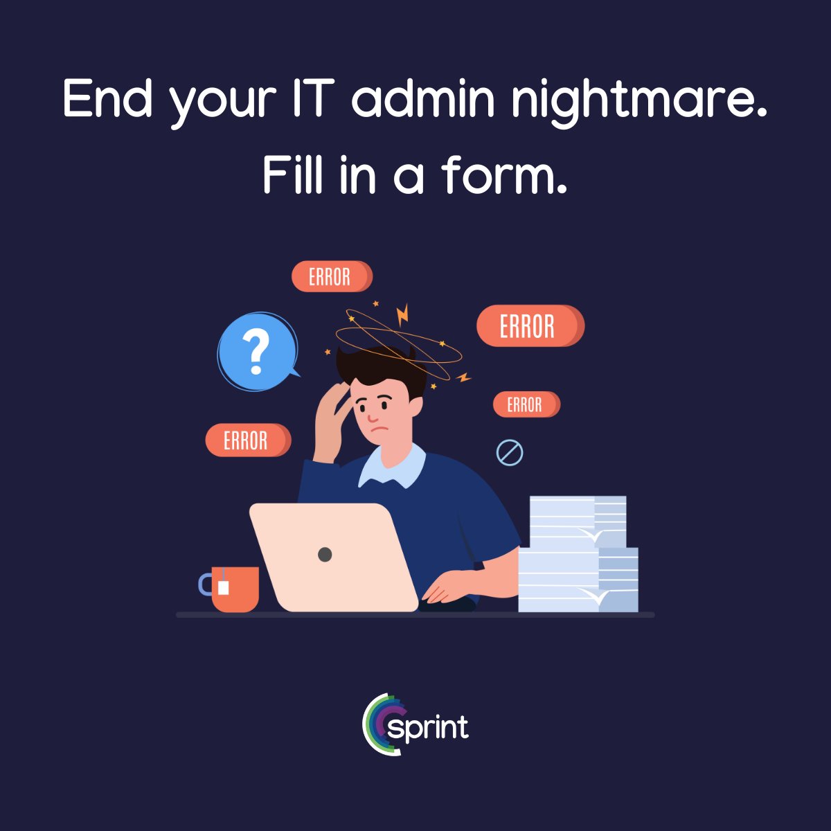 Running an SME or handling IT for a big enterprise? Sprint's got your back. We tackle the nitty-gritty while you focus on the big picture. Whether it's IT support, telephony, mobiles, or more, let's chat! 🚀💻📞 #TechSupport #BusinessSolutions

Contact us: thesprintgroup.com/contact-the-sp…
