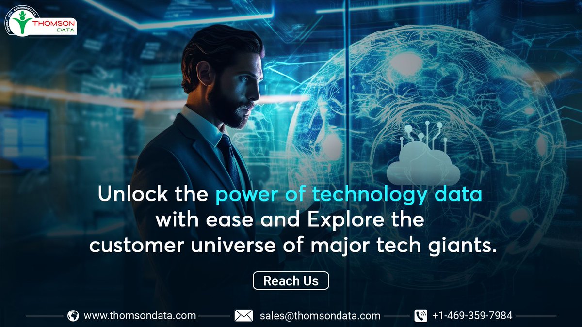 thomsondata's tweet image. Are you ready to discover the customer universe of major tech giants? Unlock the power of technology data made easy with us.

Reach us: thomsondata.com/technology-lis…

#technology #b2bdata #b2bemaillist #marketing #business #ROI #emailcampaigns #thomsondata