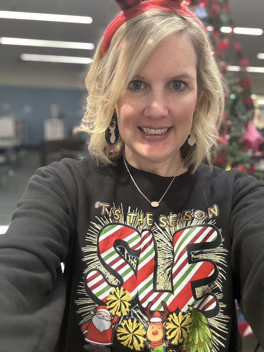 Wearing my reindeer gear for the SLE Reindeer games today! #SLEChristmasEra