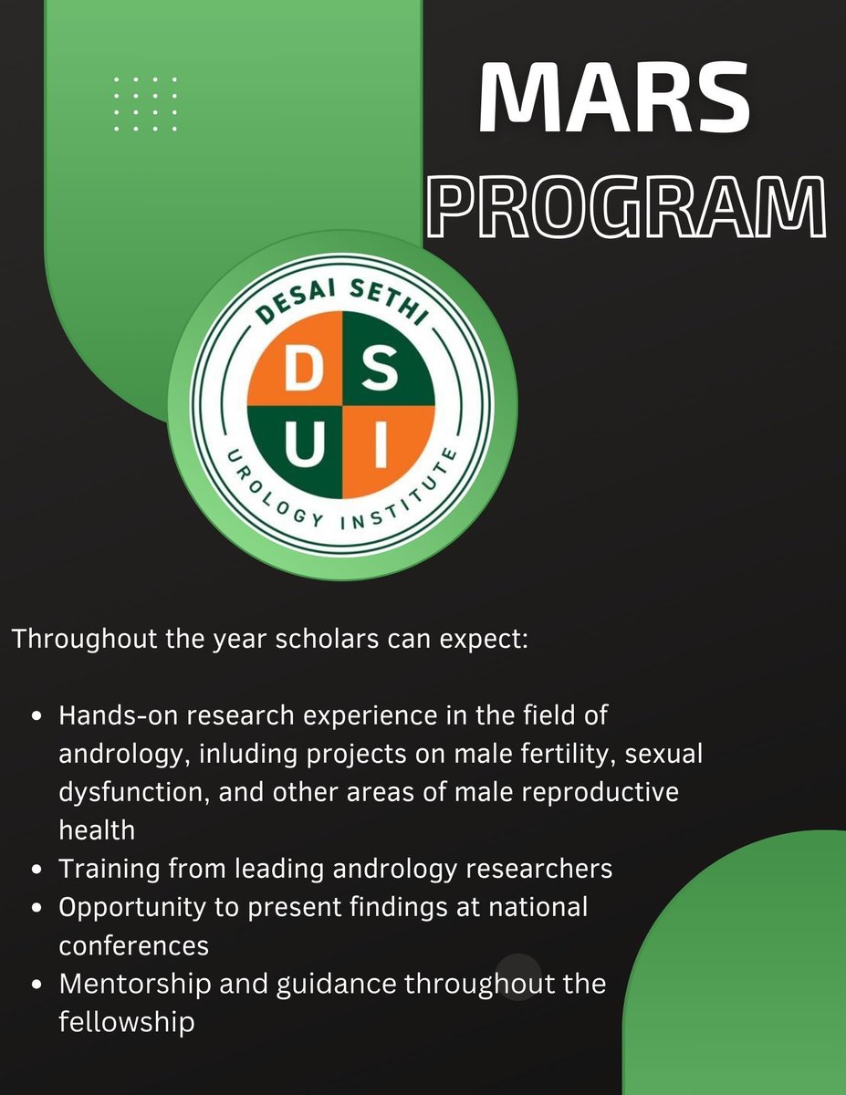 The Miami Andrology Research Scholar (MARS) Program is committed to enhancing diversity within urology. The fellowship provides medical students an extensive experience including research, clinical practice, and surgical exposure. Applications open now!
