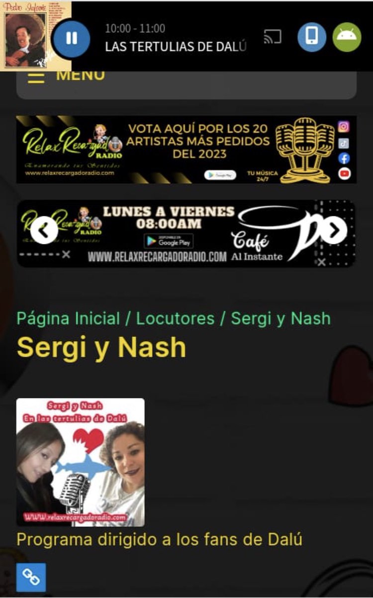 DaluSparta's tweet photo. Gracias a todos por sintonizarnos y hacer de este programa un éxito, superamos audiencia a la de la semana pasada gracias mil Gracias a @relaxrecargado y a @fercisnerosofic por prestarnos sus micrófonos y su audiencia /
no se pierdan el próximo martes #LasTertuliasDeDalú https://t.co/v2HXVGsS81