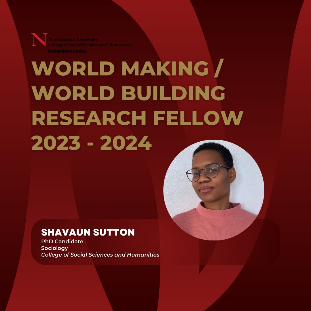 nuhumanities's tweet photo. Meet Shavaun Sutton, a doctoral student striving to promote equity by analyzing nuanced narratives and lived experiences. She’s the Research Fellow for the @NUCSSH Humanities Center “World-Building/World-Making” fellowship. Read her bio here: https://t.co/QjtkkY3jx7 https://t.co/YKI0m2y1tW