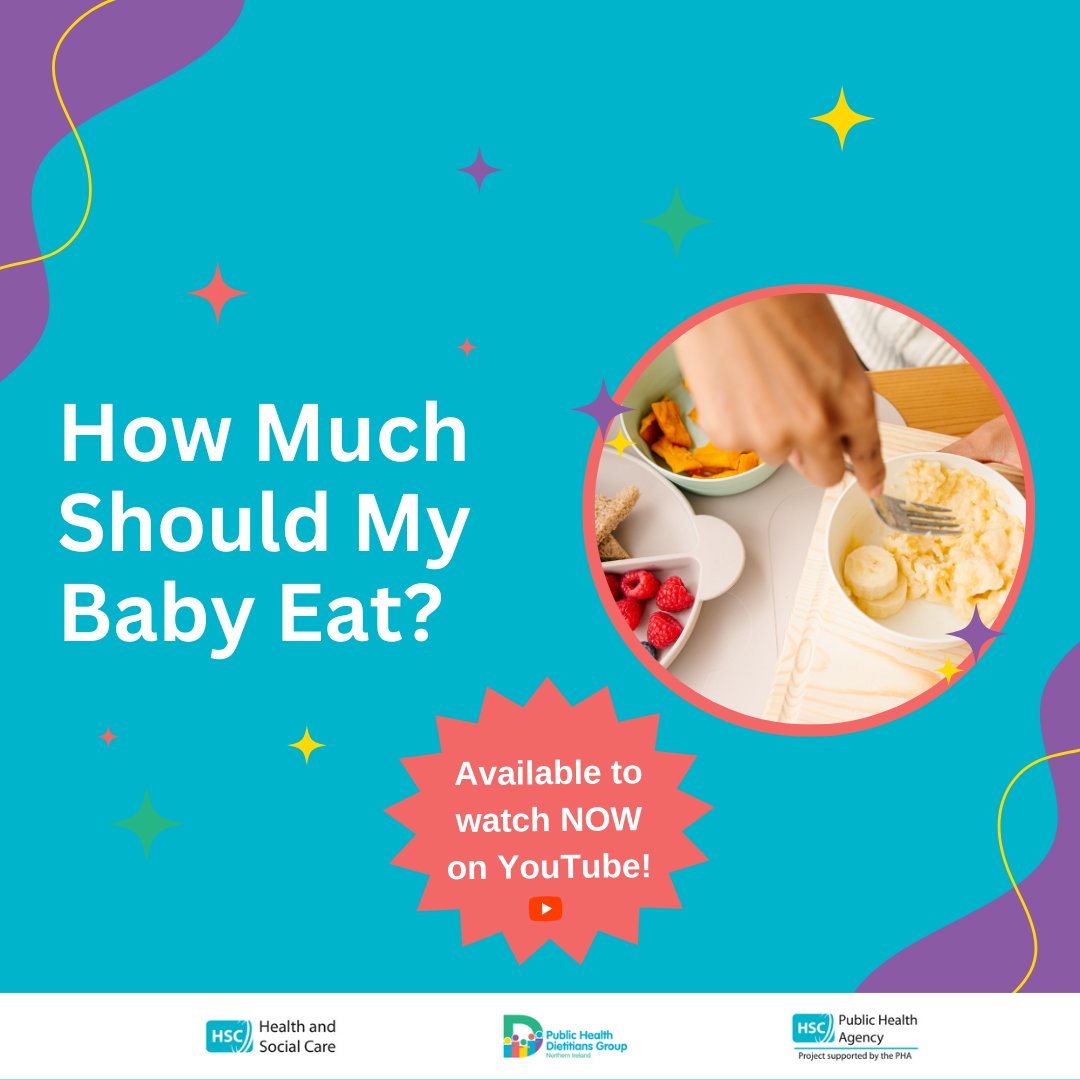 How much is enough? You can get advice on how much food you can start giving your baby by checking out the latest video from Public Health Dietitians Group as part of their fantastic weaning series – pha.site/Weaning5