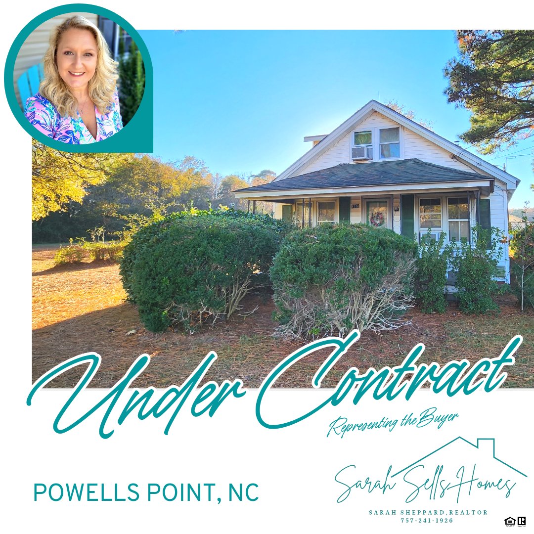 sarie717's tweet photo. 📢 Offer accepted! 🎉 Fast-forward to closing in just a few days. My buyer is geared up and ready to dive into renovations🔨, bringing back the charm to this 1942 bungalow. ✨️
Sarah Sheppard, VA &amp; NC Realtor®️
📍Serving Hampton Roads ➡️ the Outer Banks 
📲757-241-1926 https://t.co/Z8BpbKRnth