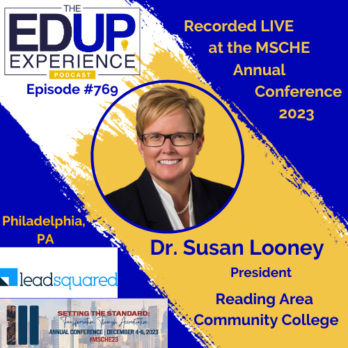 It’s YOUR time to #EdUp!  In this episode, recorded LIVE &amp; in person from the <a href="/mscheorg/">Middle States Commission on Higher Education</a> 2023 Annual Conference  

YOUR guest is <a href="/SusanLooney/">Dr. Susan Looney</a> President <a href="/RACC_edu/">Reading Area Community College</a>

YOUR Host is <a href="/JoeSallustio/">Joe Sallustio, EdD</a> and YOUR guest co-host is Deborah Solmor

#edup here:

edupexperience.com/DrSusanLooney/