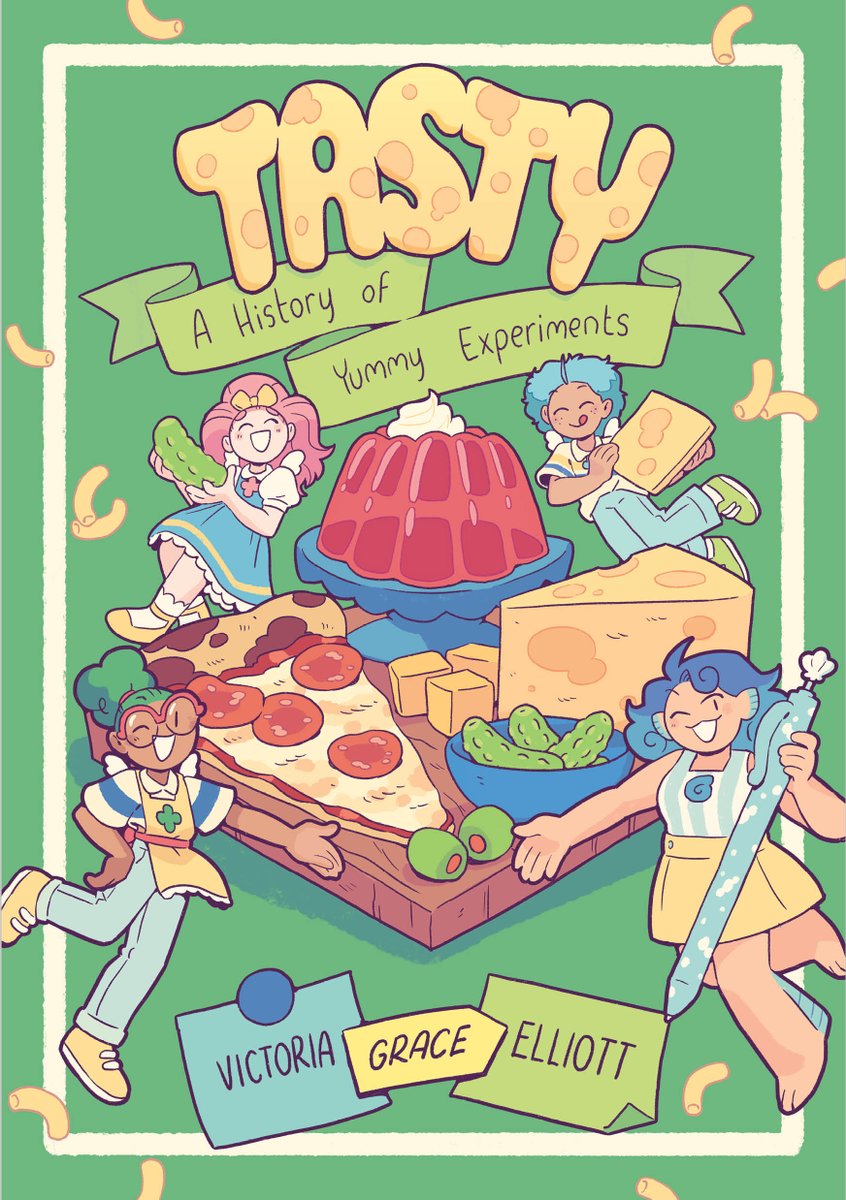 Happy book birthday to TASTY by @fridayafternoon Have you ever wondered how some of your favorite foods came to be? Let a team of cute sprites show you the secrets behind pickles and cheese and everything in between! Now available where books are sold! penguinrandomhouse.com/books/673348/t…