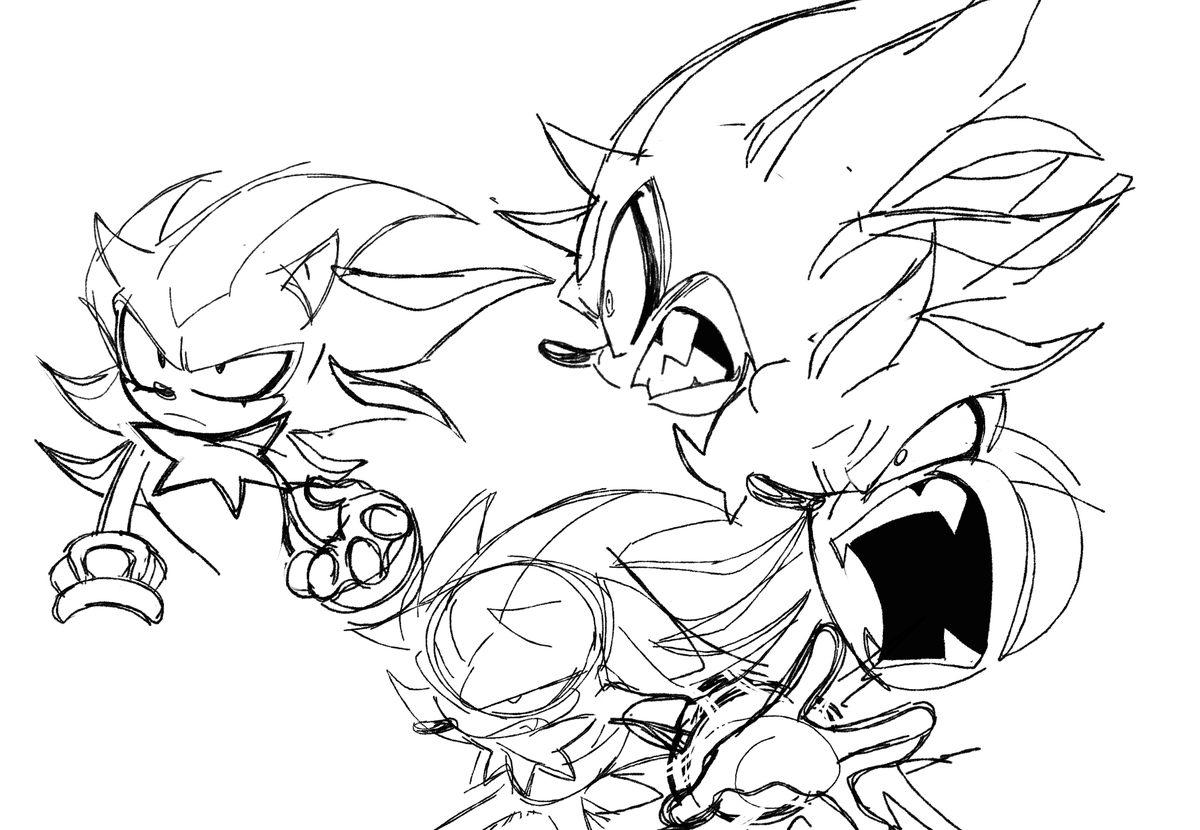 (draws shadow while listening to my little dark age)