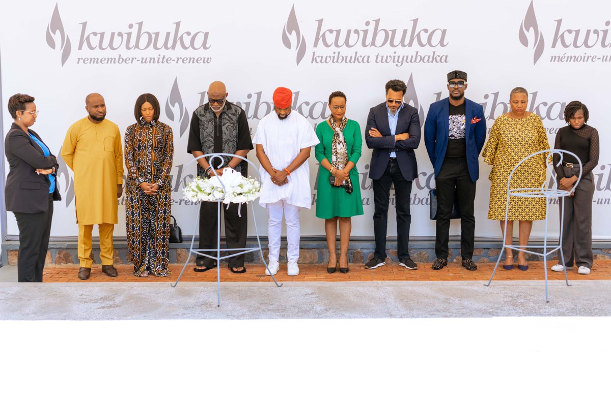 On their visit earlier in the afternoon, Nigerian Experts in the creative economies, members of MITTA Centre Creative Expert Council laid wreath at the burial place in honour of victims of the Genocide against the Tutsi.