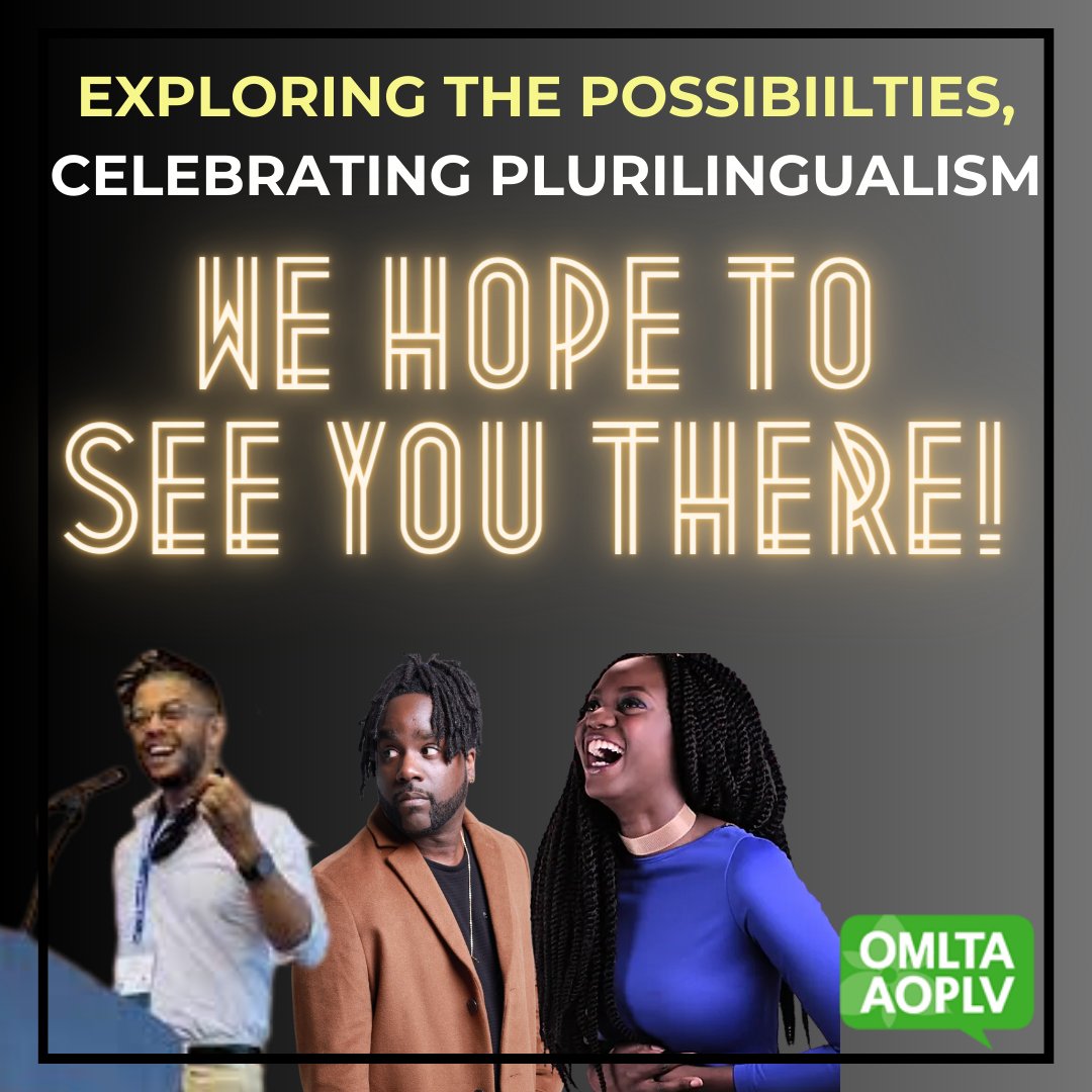 CONFERENCE PRICING

Have you got your ticket yet for our spring conference?

Remember that early bird pricing is on NOW! You only have 1 month left to join us at the lowest conference rates. We hope to see you there!

#OMLTA #EPCP24