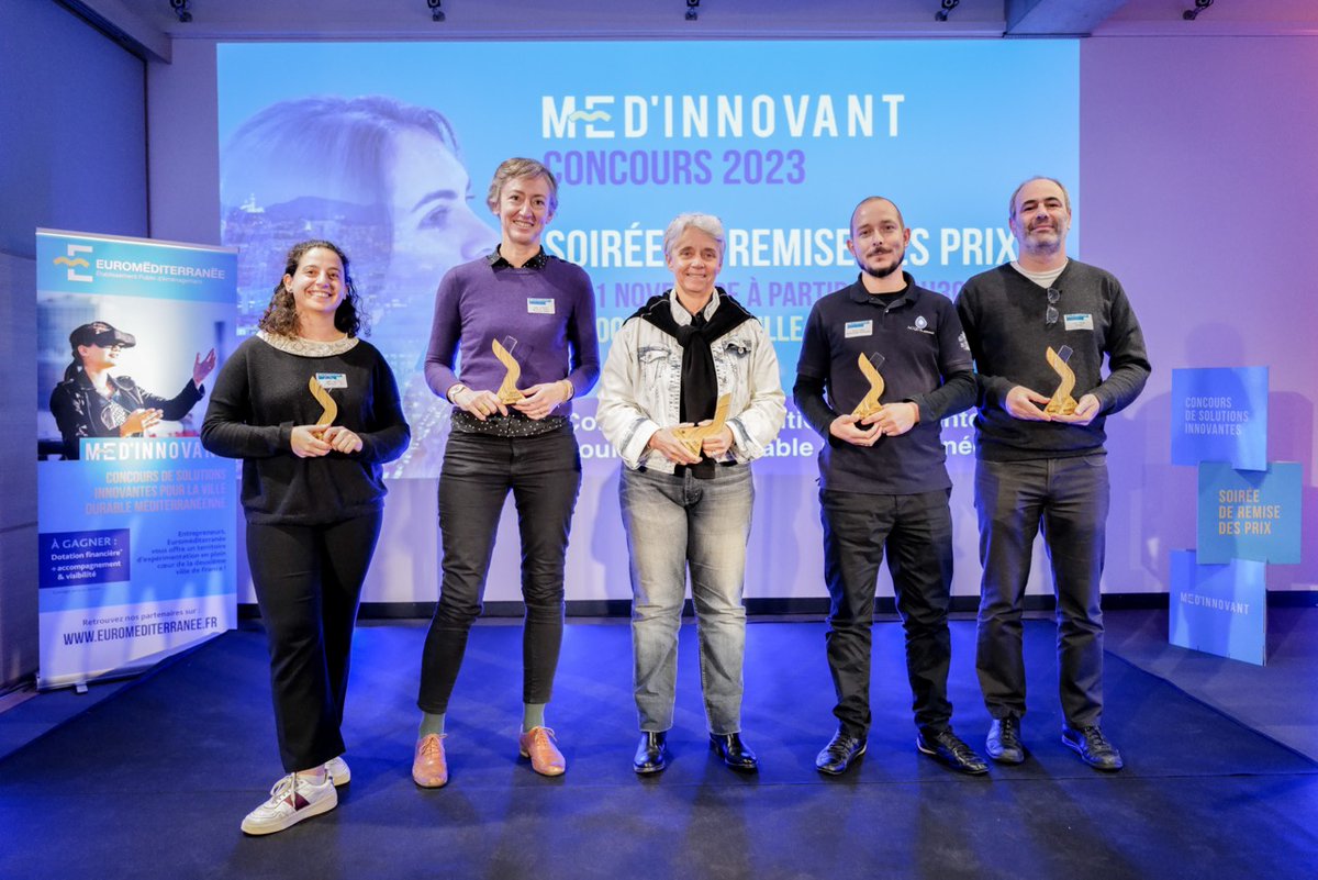 Cette année encore, <a href="/ENGIEgroup/">ENGIE</a> était présent aux côtés d'<a href="/Euromed_MRS/">Euroméditerranée</a> pour le concours #MEDINNOVANT !
 
🏅 Le choix de la société <a href="/Geosophy1/">Geosophy</a> @n'était pas anodin au vu de la volonté du Groupe de contribuer à la décarbonation massive des #villes et #territoires.
 
✅ GEOSOPHY