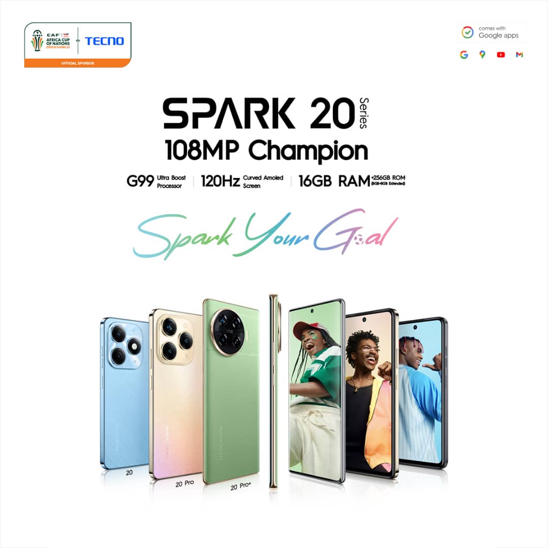 TECNOMobileNG's tweet photo. SPARK Lovers,  here’s a new one for you! 

The TECNO SPARK 20 Series - With its double curved design, 108MP Camera, and G99 ultra boost processor. Get ready to enjoy a flagship performance. 

#SPARK20Series
#SPARKYourGoal https://t.co/WZPGFxubQQ