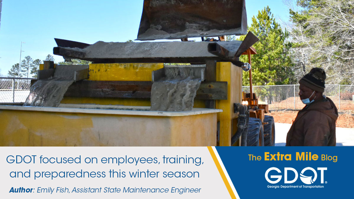Find out how Assistant State Maintenance Engineer Emily Fish keeps GDOT prepared for potential ❄️winter weather in the latest #ExtraMileBlog.

👉bit.ly/46Z2q7L