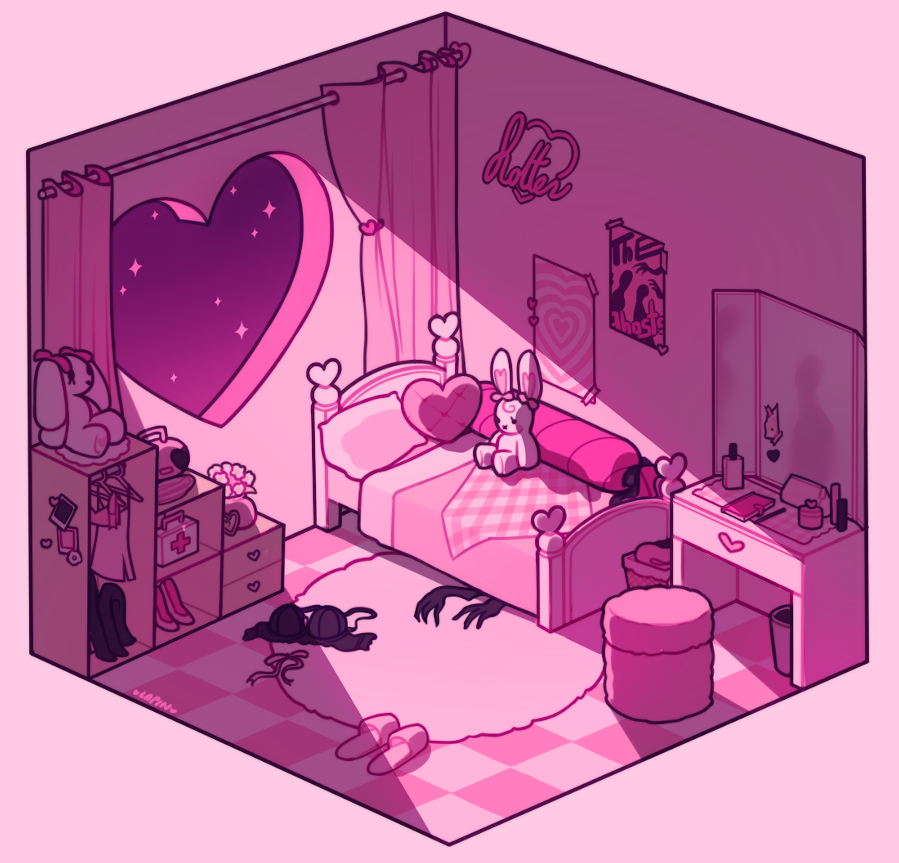 lapin__lapin's tweet photo. let me share my ocs cute rooms again too https://t.co/c8h1wW3647