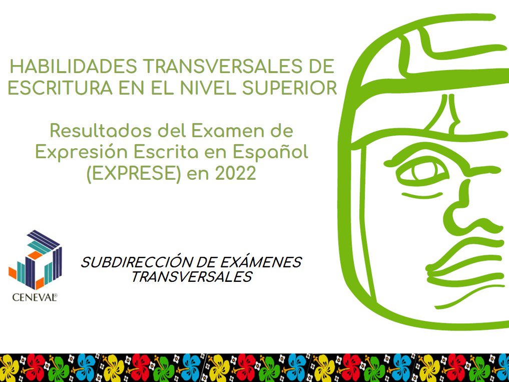 Expertos de @somosceneval hablarán sobre Habilidades Transversales de Escritura en el Nivel Superior en el marco del XVII Congreso Nacional de Investigación Educativa del <a href="/comiemx/">COMIE</a>. 

La cita es el miércoles 6 de diciembre de 2023 a las 09:40 en la <a href="/UJAT/">UJAT</a> División Académica de CSH