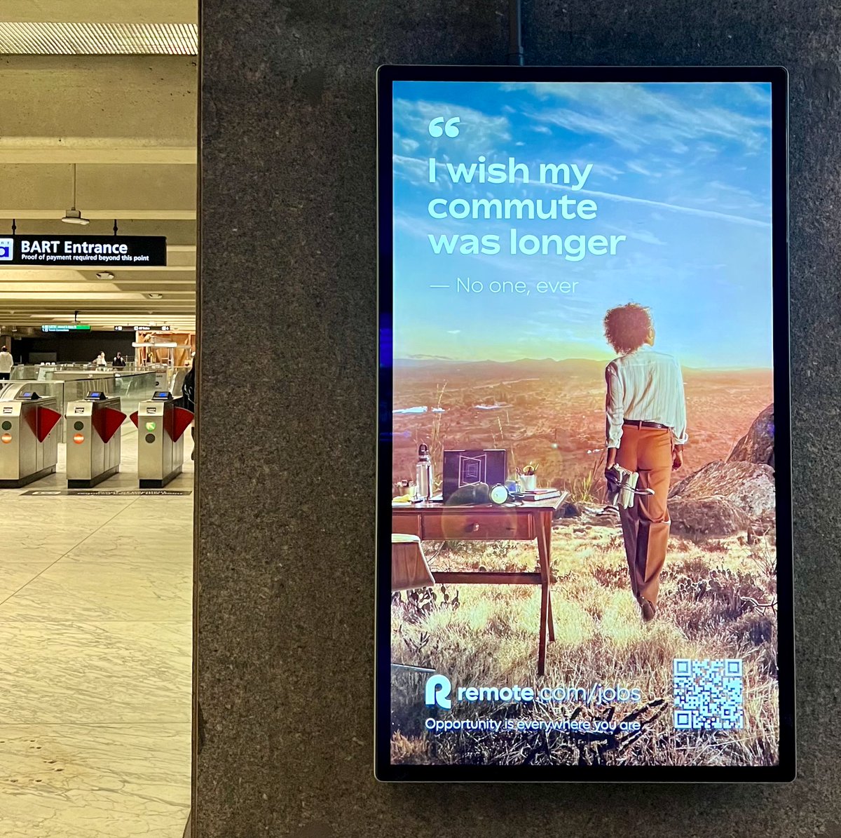 If you're commuting to the office this week, keep an eye out for ads promoting remote.com/jobs —They might just convince you to ditch the commute for good