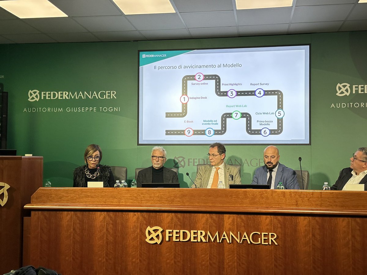 Federmanager's tweet photo. “ Il #Mobilitymanager è una figura essenziale per le imprese e la società, in un’epoca in cui la mobilità sostenibile diventa cruciale per un futuro inclusivo e innovativo”. Alessandra Ceccarelli, nostra responsabile Organizzazione e Sviluppo, presenta il Modello #Spidermanager https://t.co/PiZkirAqNB