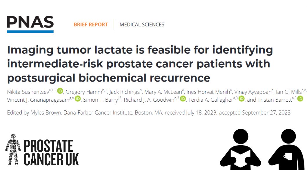 ProstateUK Profs (@prostateukprofs) on Twitter photo How can we better predict which men with #prostatecancer will get biochemical recurrence after surgery?
Fab new work in <a href="/PNASNews/">PNASNews</a> led by <a href="/NikiSushentsev/">Nikita Sushentsev</a>, <a href="/FerdiaGallagher/">Ferdia Gallagher</a>, <a href="/Tristan_Radiol/">Tristan Barrett</a> shows tumour lactate imaging could be up to the task.
☕📕Read: bit.ly/3T4ZyTp How can we better predict which men with #prostatecancer will get biochemical recurrence after surgery?
Fab new work in <a href="/PNASNews/">PNASNews</a> led by <a href="/NikiSushentsev/">Nikita Sushentsev</a>, <a href="/FerdiaGallagher/">Ferdia Gallagher</a>, <a href="/Tristan_Radiol/">Tristan Barrett</a> shows tumour lactate imaging could be up to the task.
☕📕Read: bit.ly/3T4ZyTp
