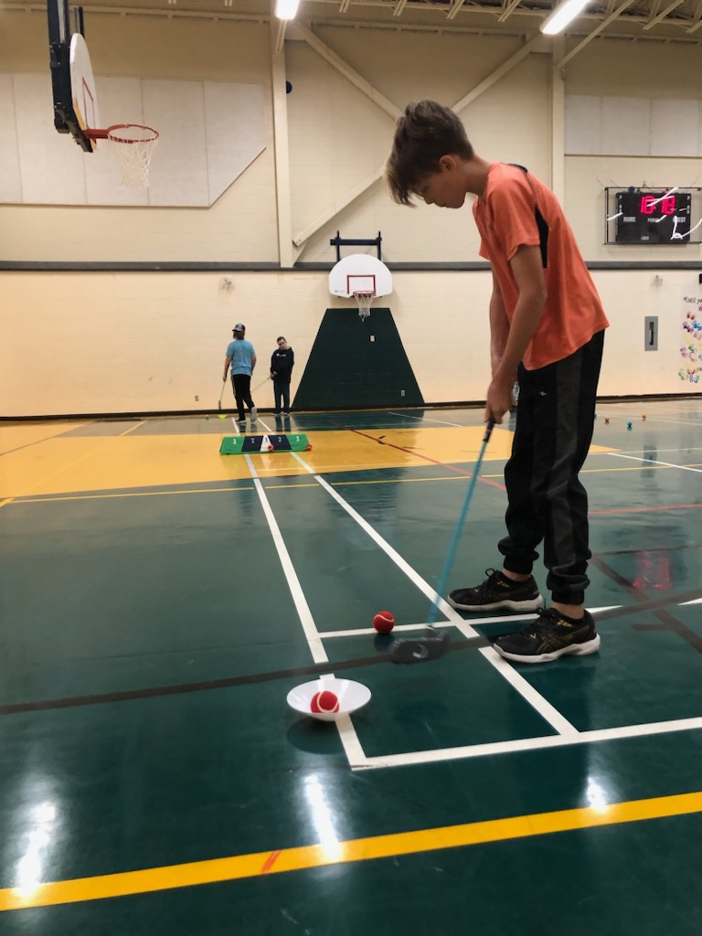 Natelle is having all the fun instructing First Tee Golf at <a href="/GrosMorneAcad/">Gros Morne Academy</a> today.

 #SSNLParticipationNation #PNCore