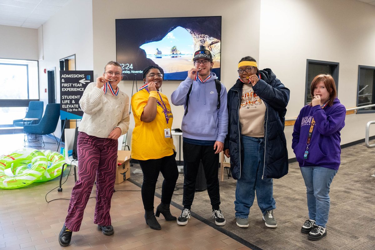 Last Thursday, Phi Theta Kappa, under the leadership of ACC student Ripley Cusinato, hosted the Inclusive Olympics for our Elevate students at ACC! Shoutout to Special Olympics Colorado for joining us. #MoveMountainsACC @SpecOlympicsCO